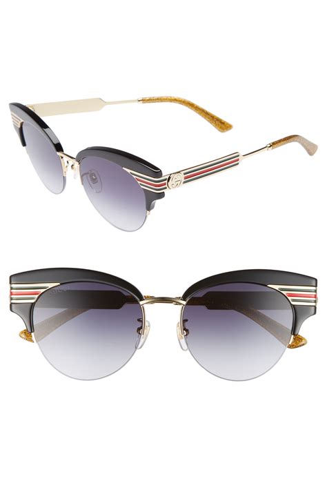 gucci cat eye square sunglasses|53mm cat eye sunglasses Gucci.